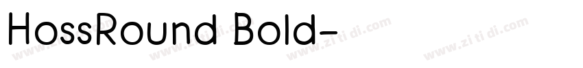 HossRound Bold字体转换 HossRound Bold字体转换